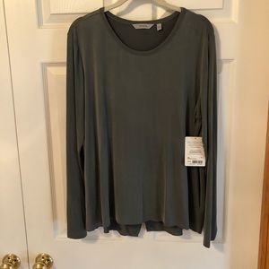 Athleta long sleeve Cupra top with back wrap